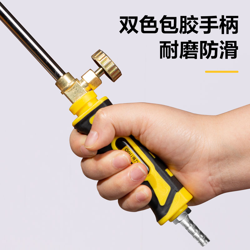 得力工具DL415230A电子打火喷火枪30型单开(银)(把)-得力工具官网